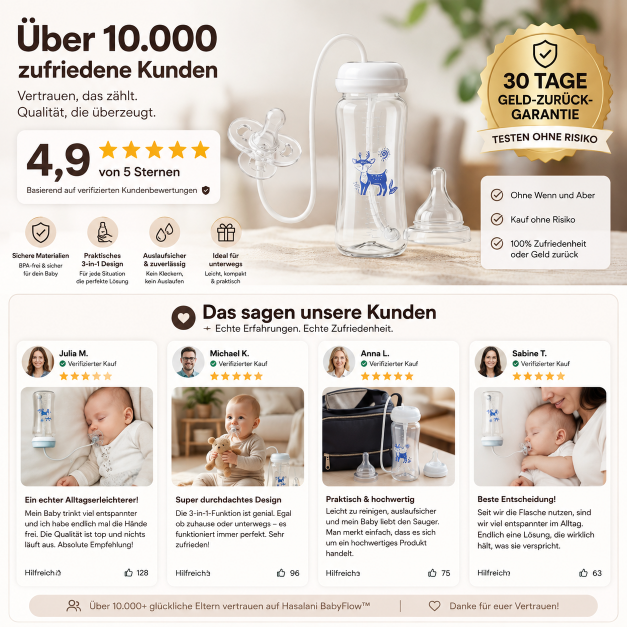 Hasalani BabyFlow™ – entspanntes Füttern im Alltag